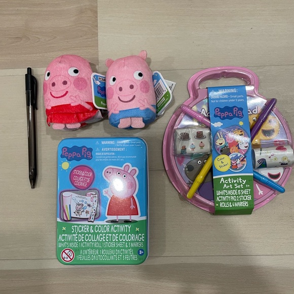 NWT Peppa Pig Kids Toy/Art Bundle. Peppa and George Plush. - Picture 5 of 6